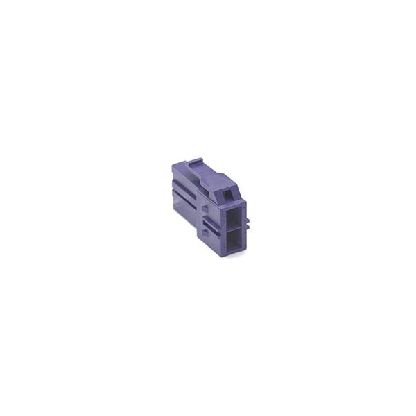 Molex 6.5mm WTB Recpt Hse PBTP Purple 2Ckt 151049-2204 - main